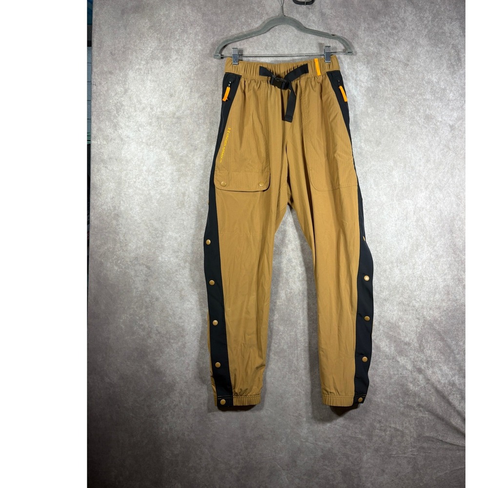 Under Armour Rush Woven Tearaway Pants Men Medium Brown UA Cargo Jogger Athletic